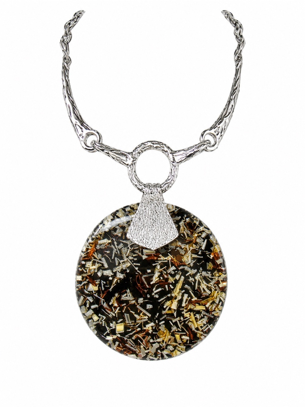 Confetti Round Pendant Necklace & Earring Set